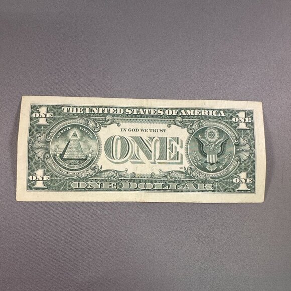 January 07 1883 Birthday Date Note Fancy Serial Number One Dollar Bill - Picture 3 of 3